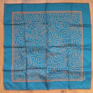 Vintage 100% Silk Handmade Handkerchief